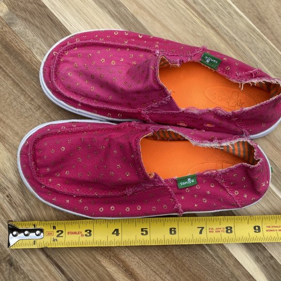 Pink Sanuk Girls Surf /Vagabond Shoe Sidewalk Surfer - Picture 10 of 12